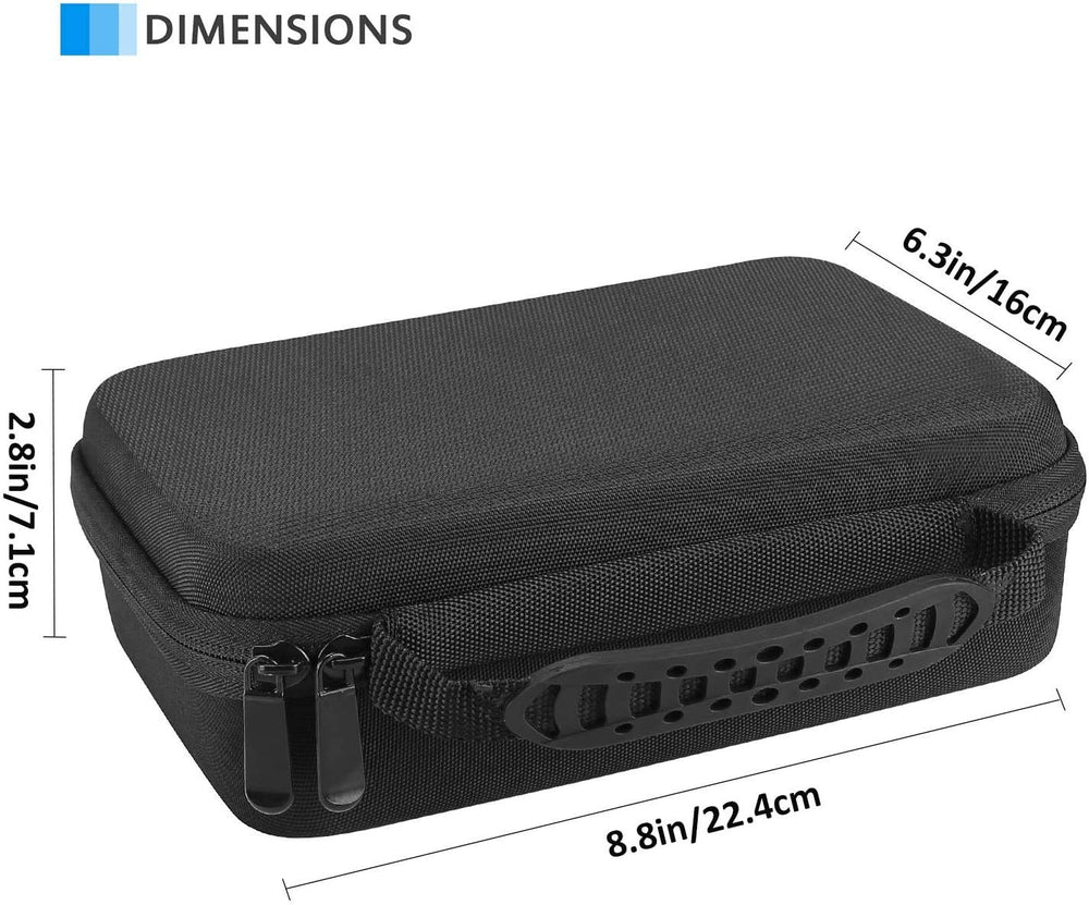 Hard Travel Case for Multigroom Series 3000 5000 7000 MG3750 MG5750/49 MG7750/49 Men's Electric Trimmer Shaver and Attachments Father's Day Choice -Black