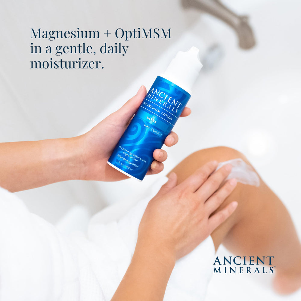 Magnesium Lotion Ultra with MSM pure genuine Zechstein magnesium lotion for topical application (5oz)
