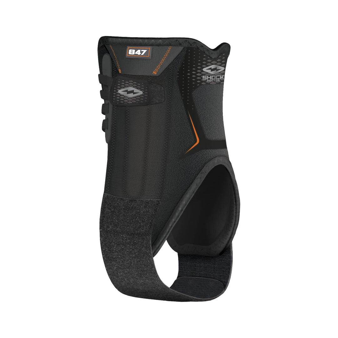 Ankle Stabilizer with Flexible Support Stays (Black, Small)