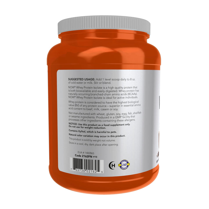 Sports Nutrition, Whey Protein Isolate, 25 g With BCAAs, Creamy Chocolate Powder, 1.8-Pound