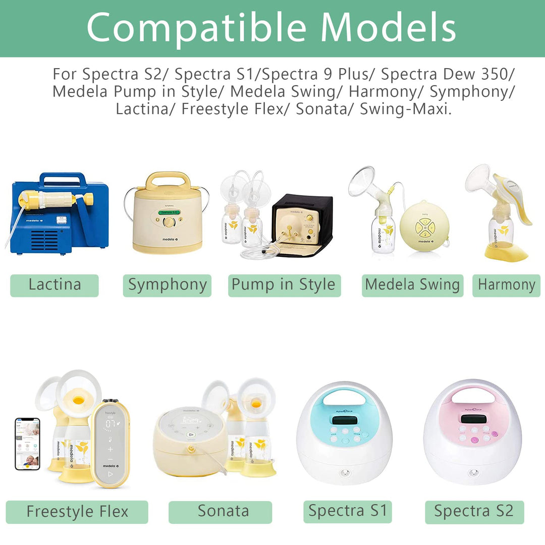 MompMuir 21mm Silicone Flange Inserts Compatible with Momcozy S9 Pro S10 S12 Pro, Paruu P10 P3 R12, TSRETE, kmaier, MomWills, for Spectra S1/S2, Medela Breast Pump, Reduce 24-25mm Tunnel to 21mm, 2pcs