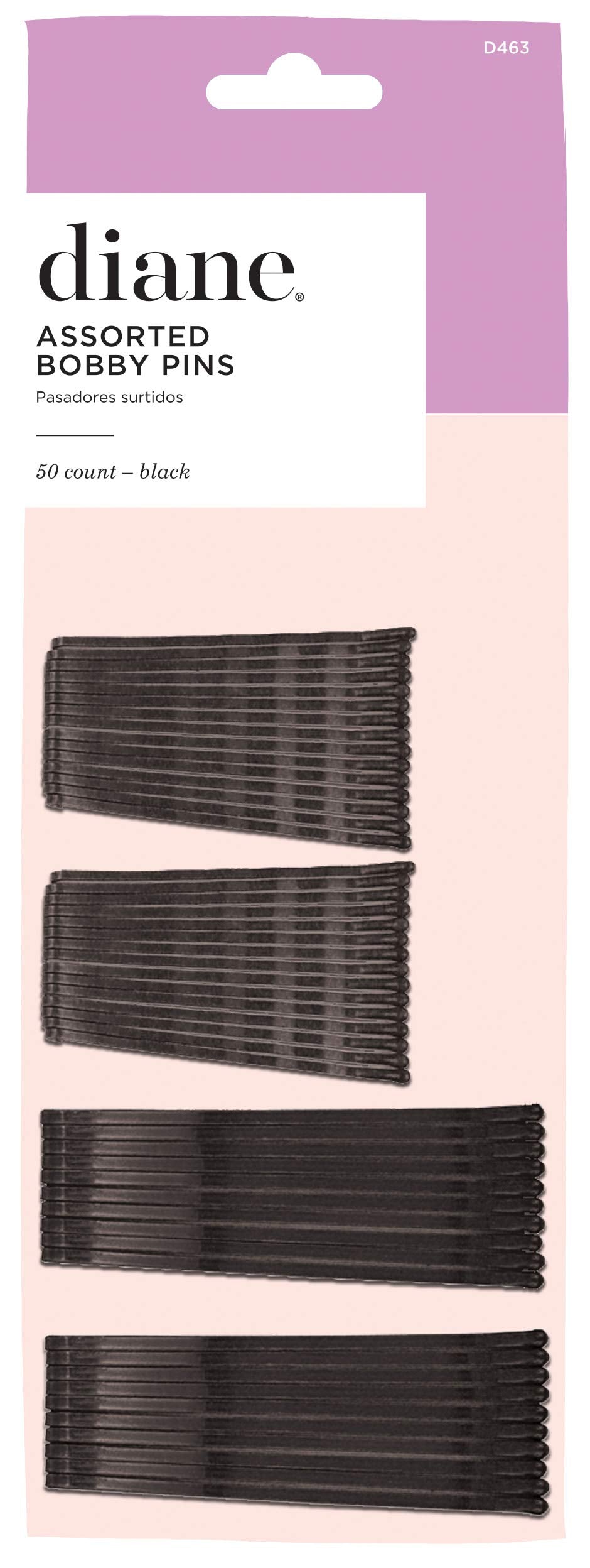 Combo Bob Pins, Black, 50 count