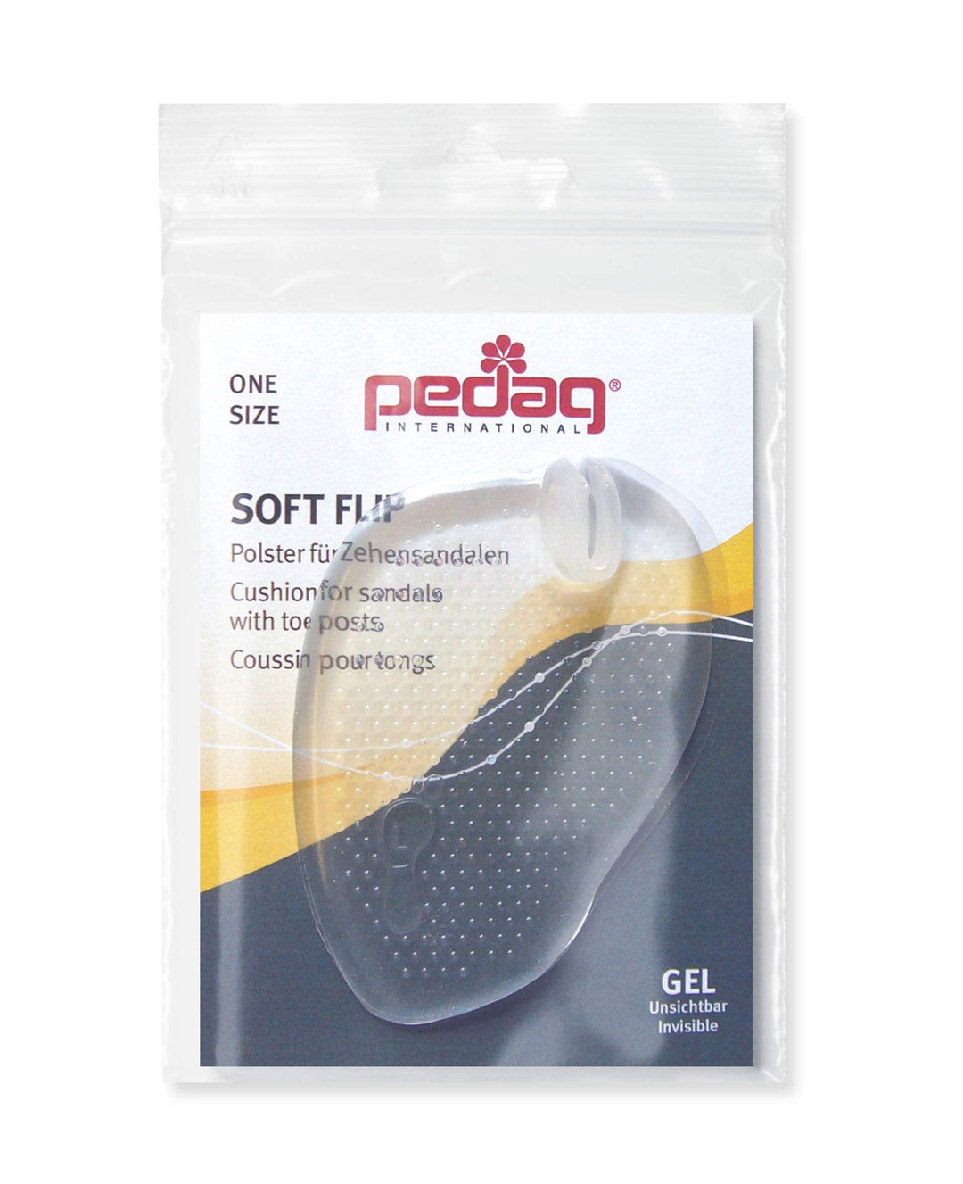 178 Soft Flip, Gel Cushion for Sandals with Toe Posts, Clear, OS