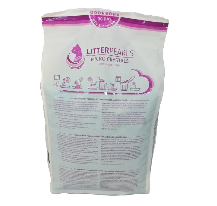 Micro Crystals Unscented Non-Clumping Crystal Cat Litter with Odorbond, 10.5 Pounds