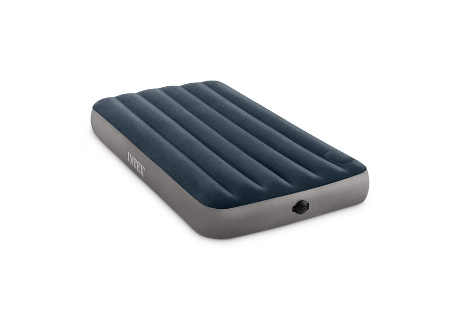 64781E Dura-Beam Standard Single-High Air Mattress: Fiber-Tech – Twin Size – 2-Step Pump – 10in Bed Height – 300lb Weight Capacity