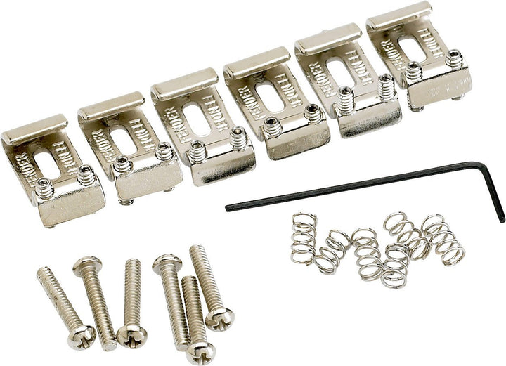 American Vintage Stratocaster Bridge Saddles - Nickel, Medium