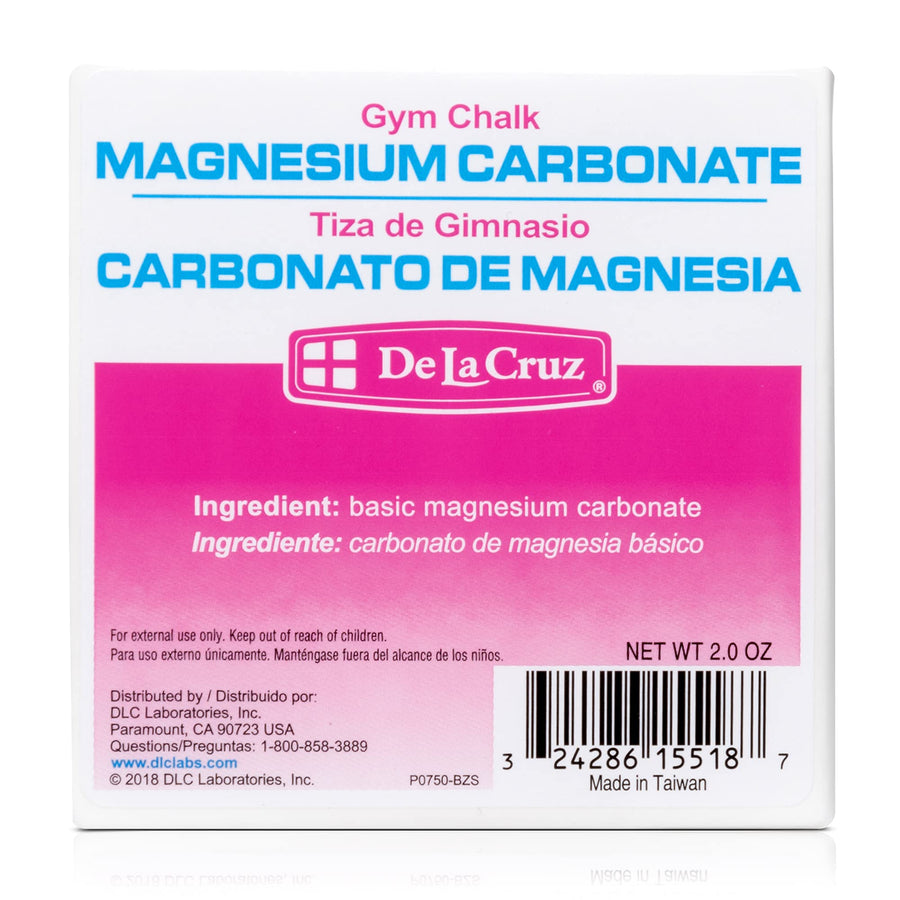 Magnesium Carbonate Gym Chalk - Weightlifting, Gymnastics and Rock Climbing Chalk - 1 Block