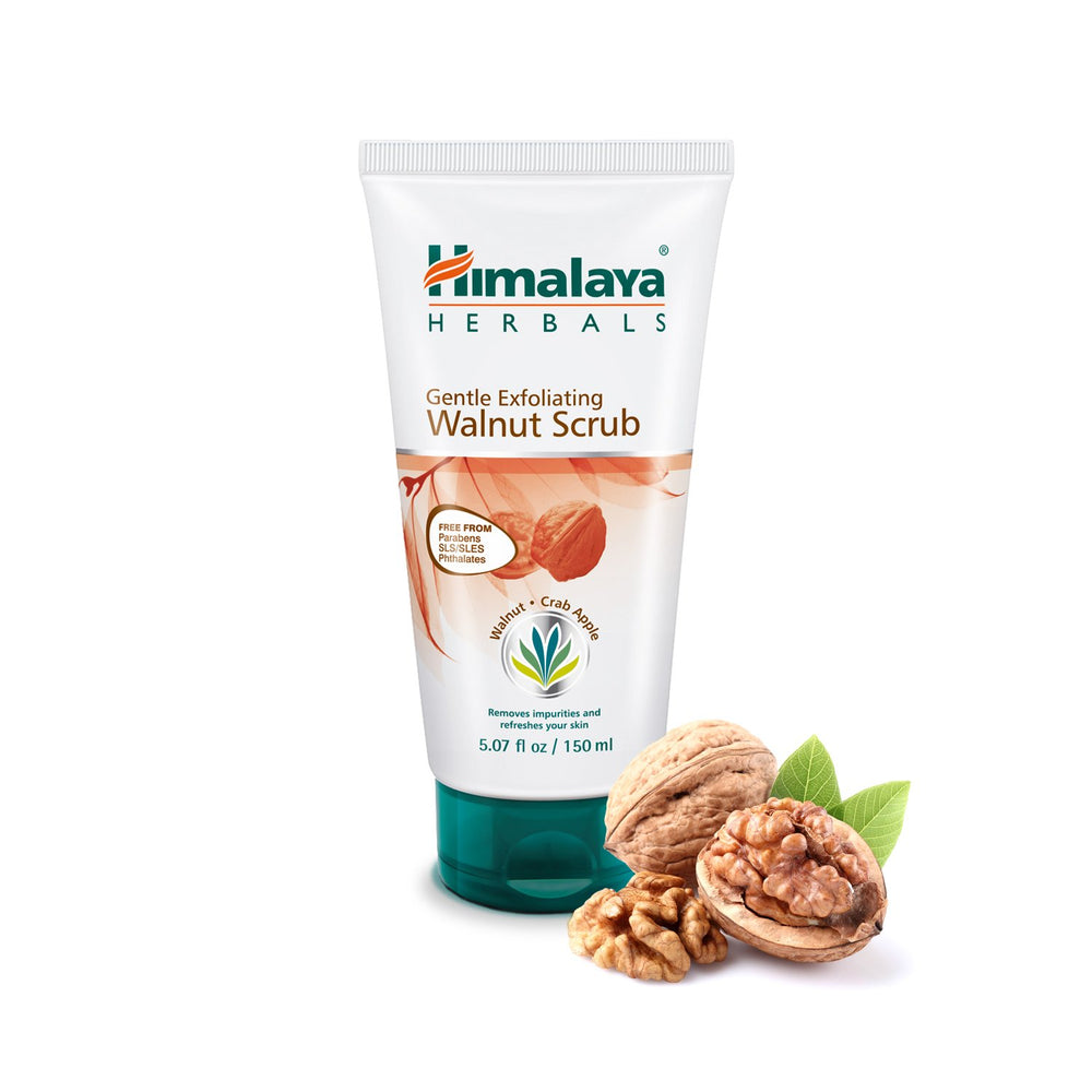Gentle Exfoliating Walnut Facial Scrub for Oily Skin, Free from Parabens, SLS/SLES and Phthalates 5.07 oz (150 ml)
