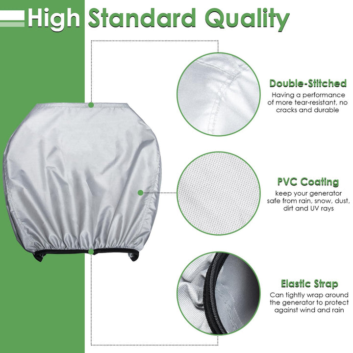 Generator Waterproof Cover for Honda EU3000is Predator 3500 Weather/UV Resistant Cover for Honda Outdoor Power Equipment Replace 08P57-ZS9-00S