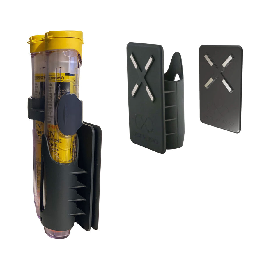 | Epipen Carrier and Surface Mount | Allergy & Epinephrine Home Emergency Kit | Epipen Carrying Case | Epipen Case | Emergency Medicine Case for Anaphylaxis | Room Kit