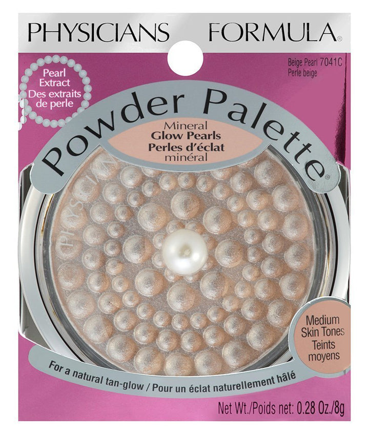 Highlighter Makeup Powder Mineral Glow Pearls, Beige Pearl, Dermatologist Tested