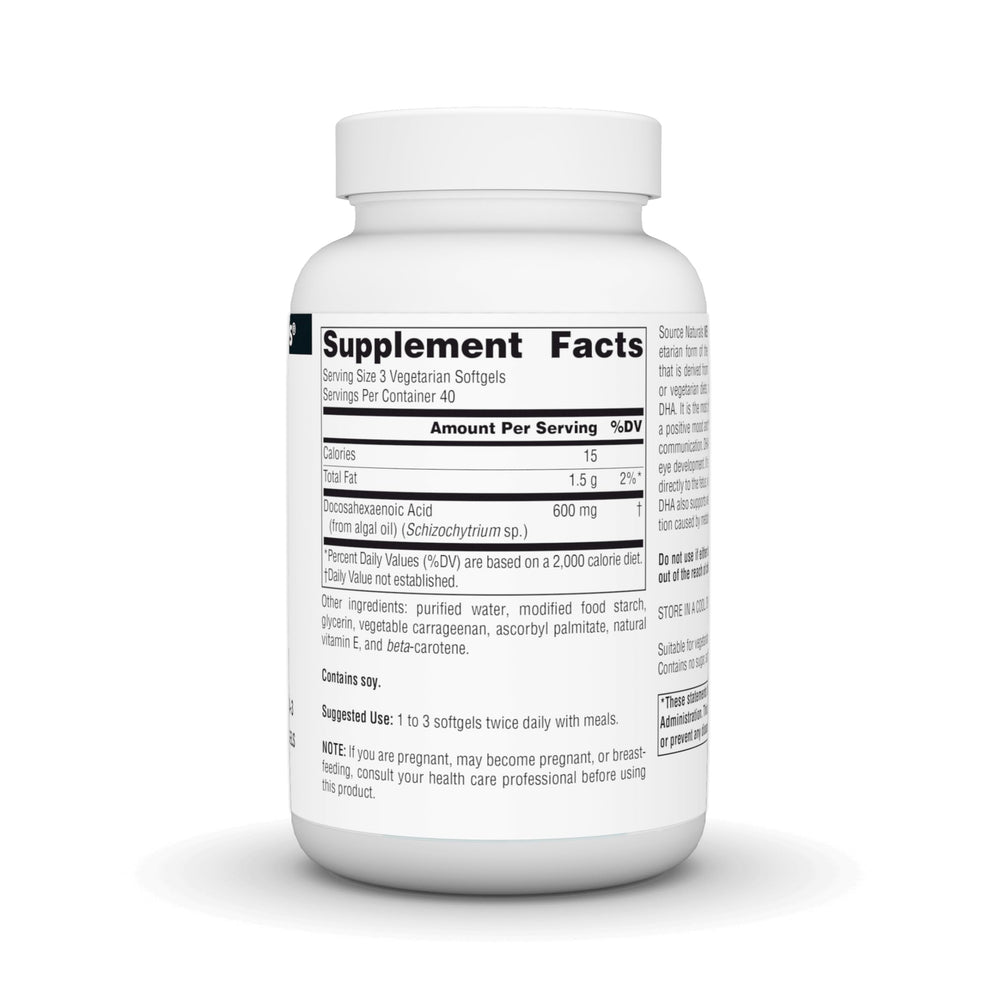 DHA, Neuromins, Non-Fish, Plant-Based Omega-3* - 120 Vegetarian Softgels