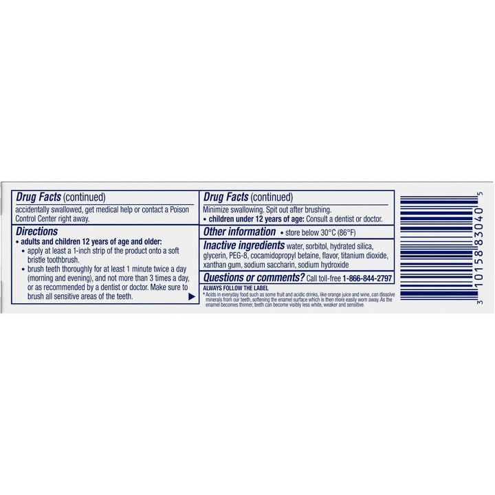 Pronamel Toothpaste, Gentle Whitening, Alpine Breeze Travel Size 0.8 Ounce (Pack Of 3)