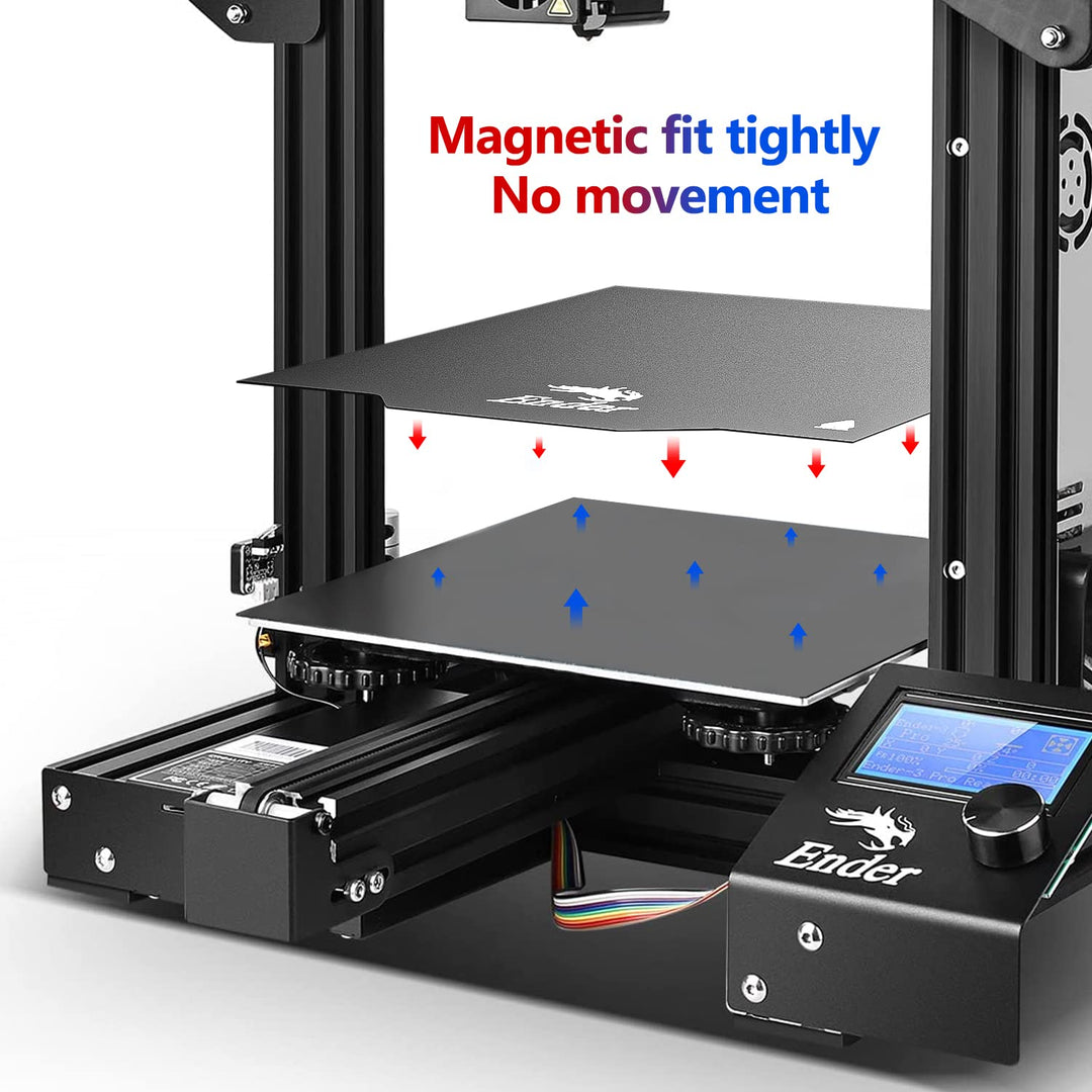 3D Printer Flexible Removable Magnetic Bed Magnetic Hot Bed Sticker Original Removeable Build Surface Platform for Ender 3/Ender 3 Pro/Ender 3V2/Ender 3X/Ender 5 Pro, 235X235MM