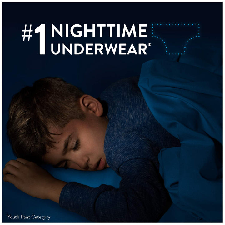 Bedtime Bedwetting Underwear for Boys, L-XL, 11 Ct. (Packaging May Vary)