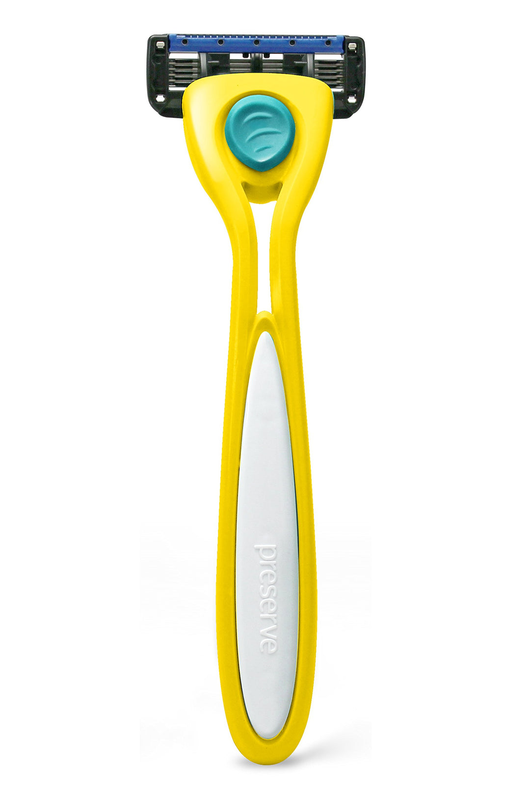 Sunshine Yellow: Shave 5 Five Blade Refillable Razor, Made From Recycled Materials, Sunshine Yellow