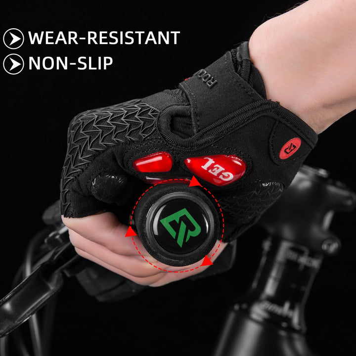 Road Cycling Gloves for Men Women Commuter Gloves Half Finger Biking Gloves with Gel Padded Shock Absorbing