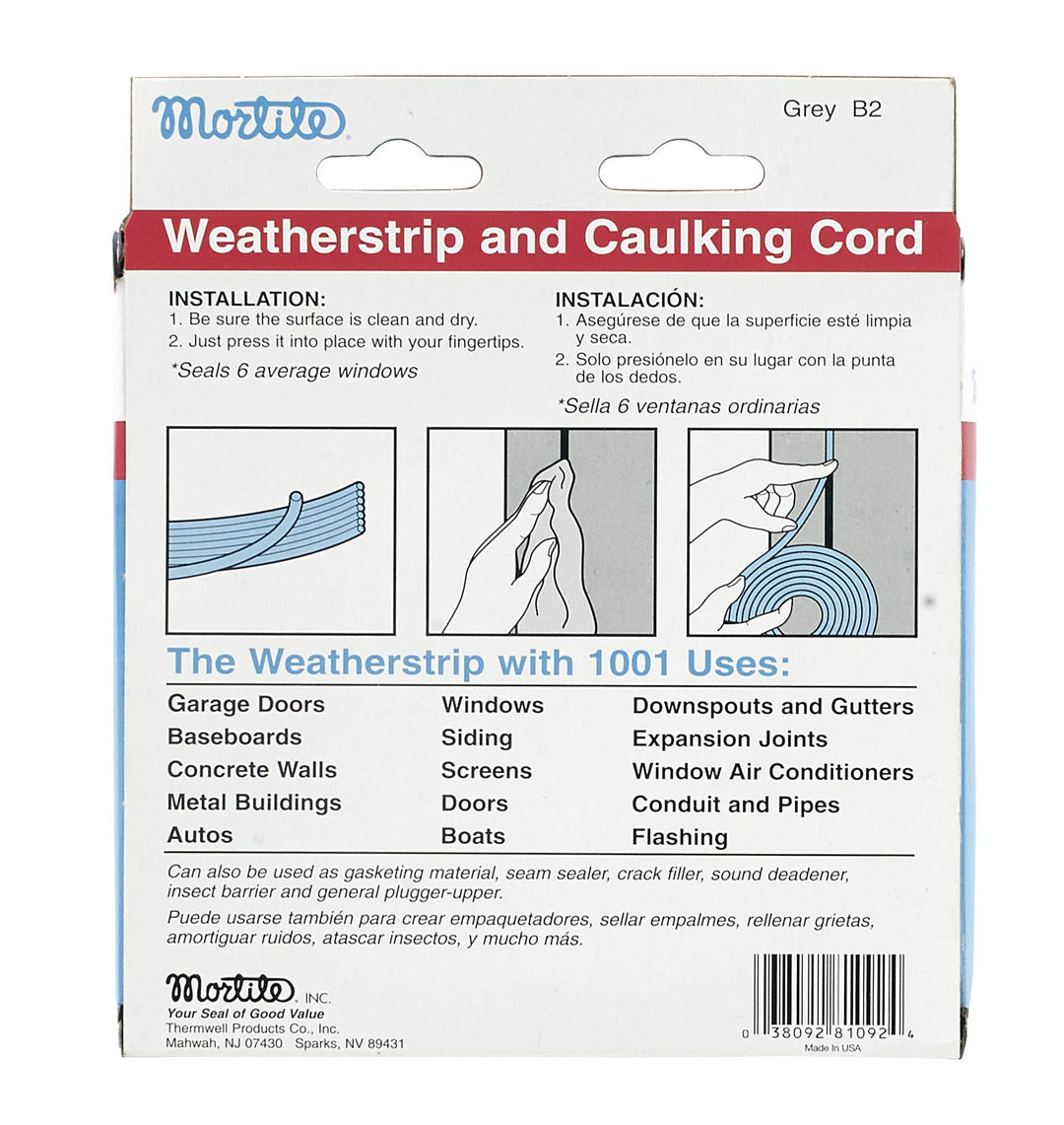 Weatherstrip, 90 ft, Gray