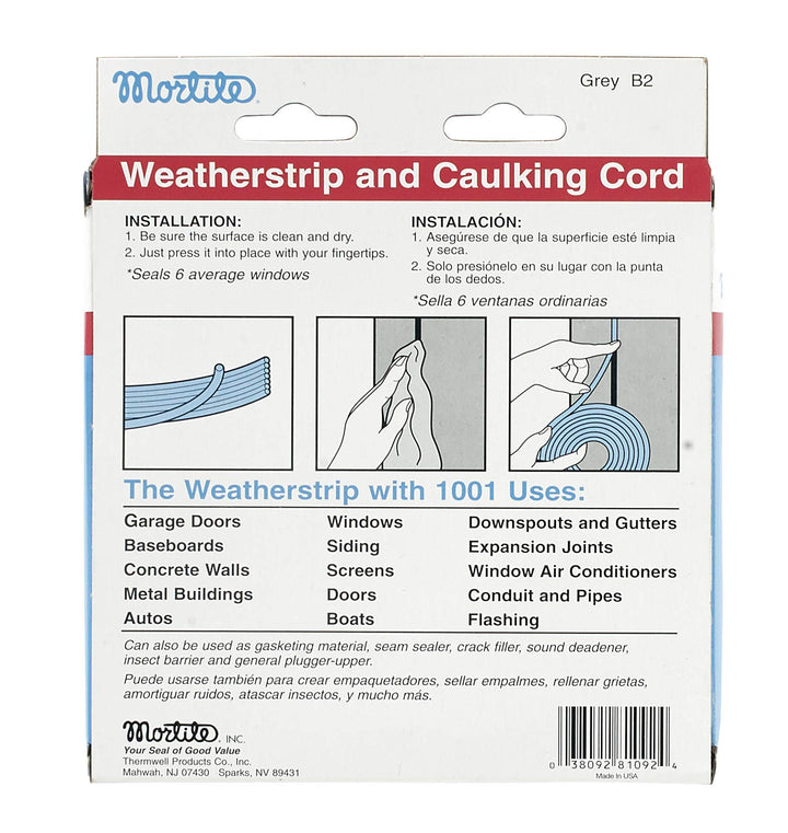 Weatherstrip, 90 ft, Gray