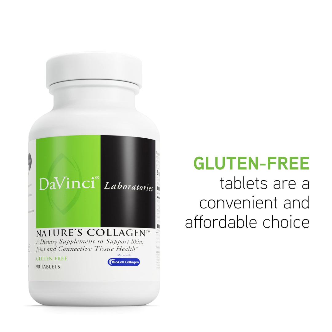 Labs Natures Collagen - BioCell Collagen Supplement with MSM & Glucosamine - Helps to Support Joint Health, Skin Health & Connective Tissues - Gluten-Free - 90 Tablets