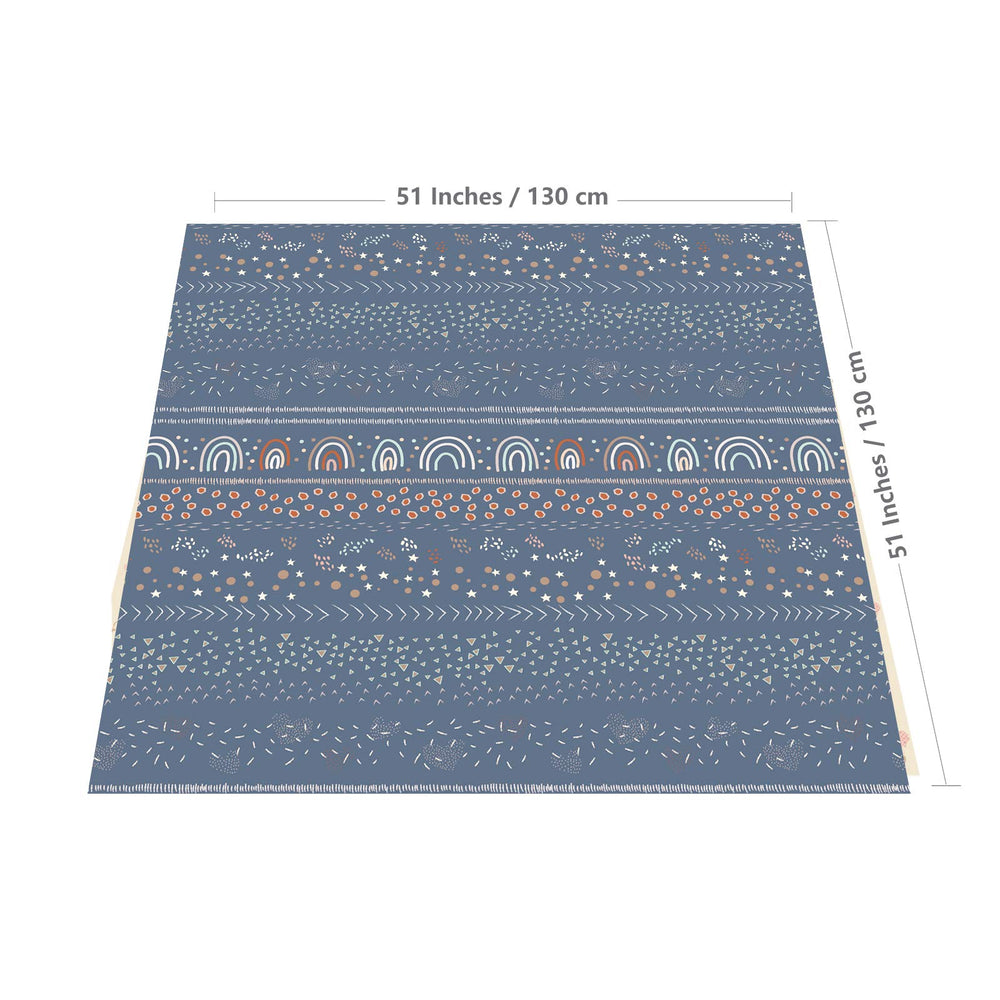 Splat Mat for Under High Chair/Arts/Crafts, 51 Waterproof Spill Mat Washable Non-Slip Floor Protector Splash Mat, Messy Mat and Table Cloth