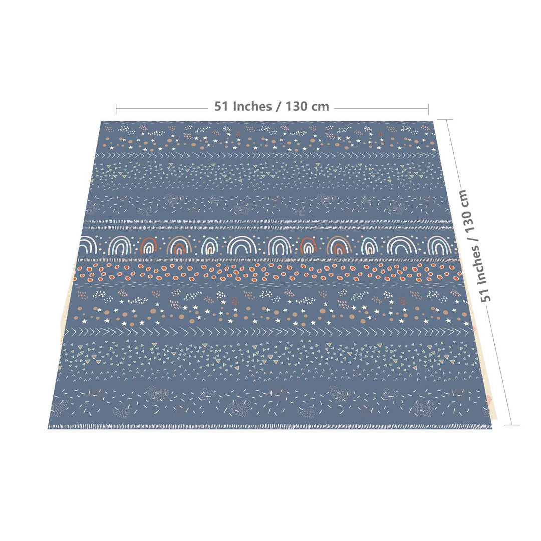 Splat Mat for Under High Chair/Arts/Crafts, 51 Waterproof Spill Mat Washable Non-Slip Floor Protector Splash Mat, Messy Mat and Table Cloth