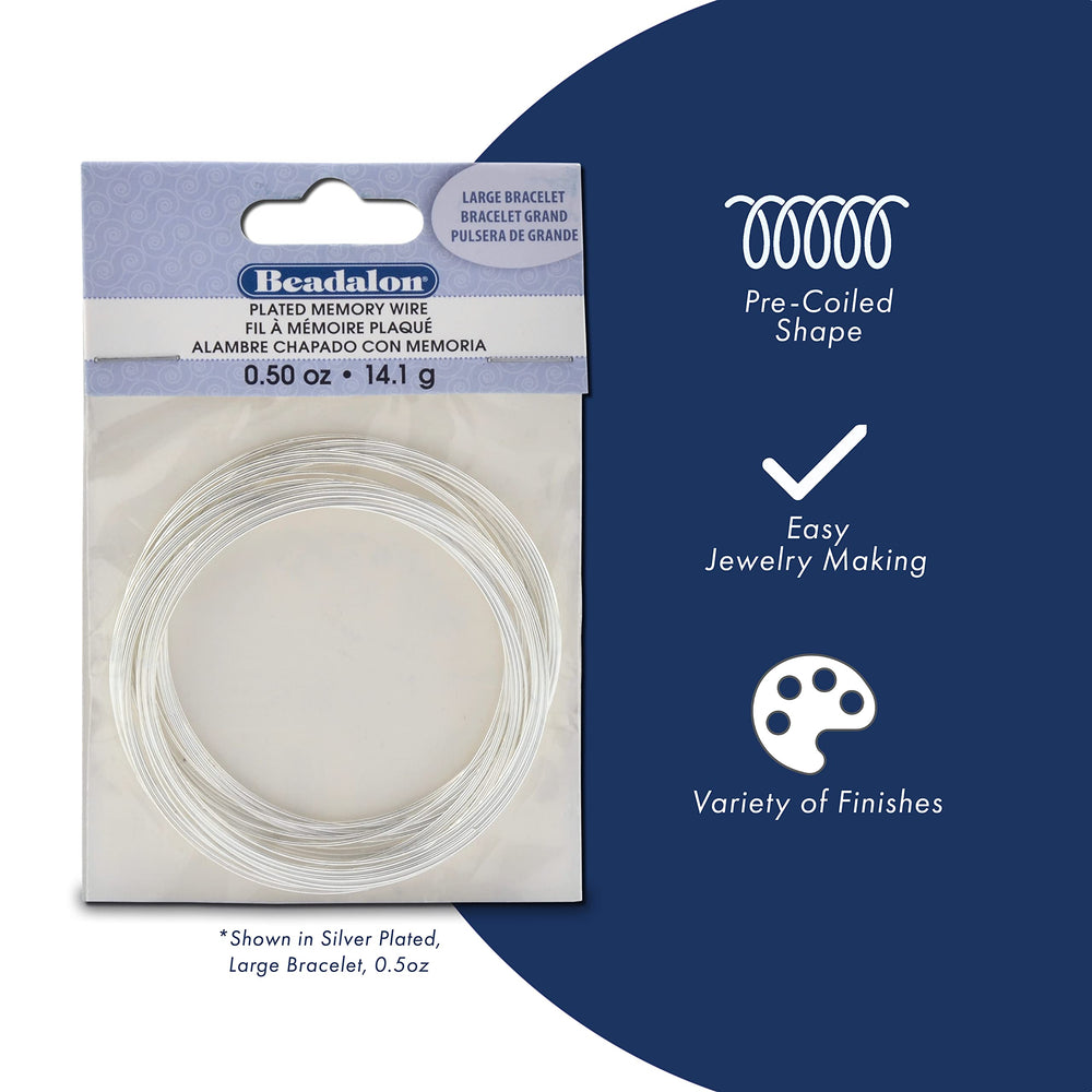 Carbon Steel Memory Wire, Round, Necklace, Gold Color, 0.5 oz, Approx. 18 coils