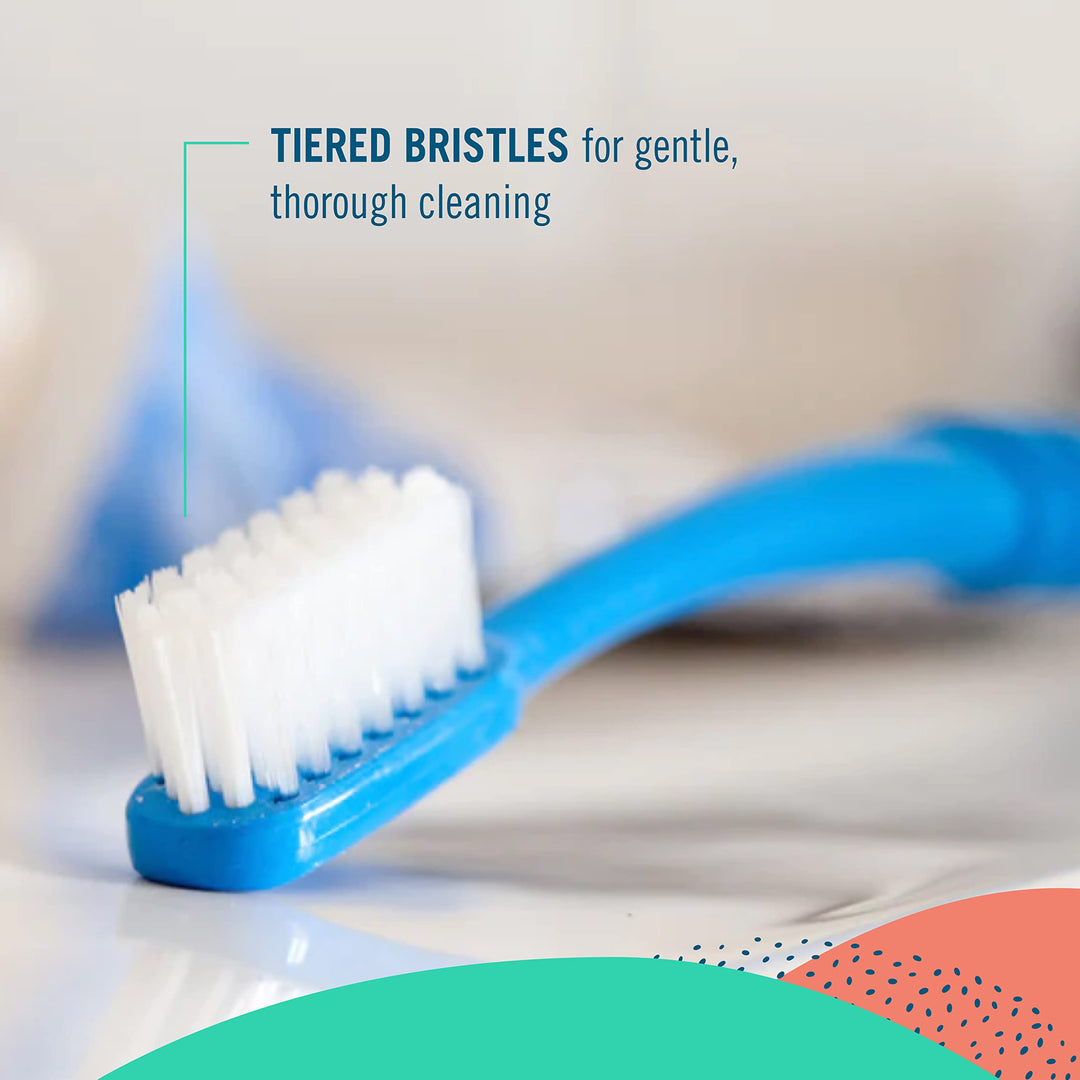Toothbrushes in Lightweight Pouch, Ultra Soft Bristles, 6-Count, (Colors and Packaging may Vary)