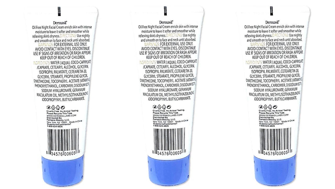 Labs Oil Free Night Moisturizer Facial Cream 2 Fl Oz.