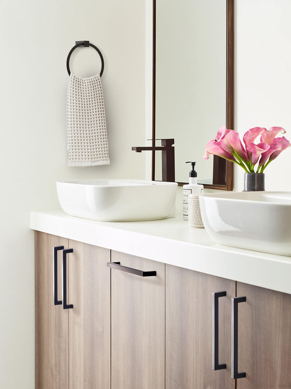 | Cabinet Pull | Oil Rubbed Bronze | 6-5/16 inch (160 mm) Center to Center | Monument | 1 Pack | Drawer Pull | Drawer Handle | Cabinet Hardware