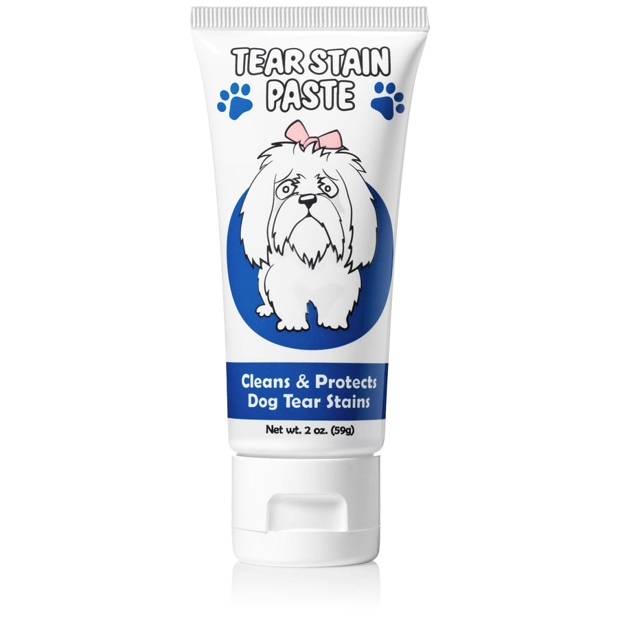 Tear Stain Paste - Cleans Dog Tear Stains - 2 Oz, Great for Long Hair Dogs Such as Poodles, Terriers and Maltese