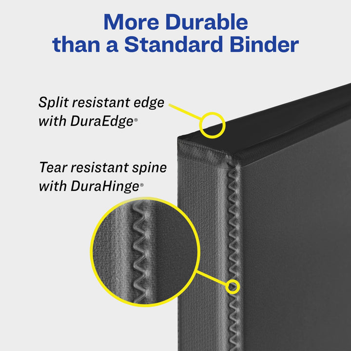 Avery Heavy-Duty View Binder with 1.5 Inch One Touch EZD Ring, Black, 1 Binder (79695)