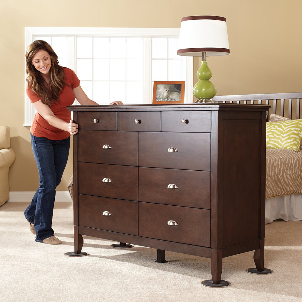 Assorted Reusable Furniture Sliders & Self-Stick Pads for Effortless Moving and Surface Protection, Beige (52)