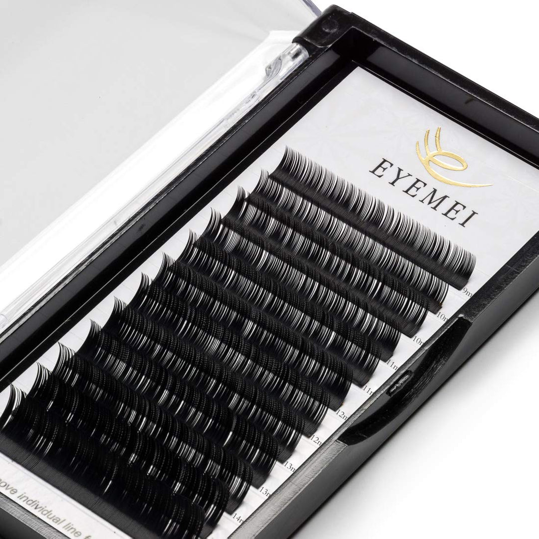 Eyelash Extensions 0.15mm C Curl 10mm Natural Individual Eyelashes Extension Light Faux Mink Lashes Supplies Single Length Professional Salon Use (C-0.15-10mm)