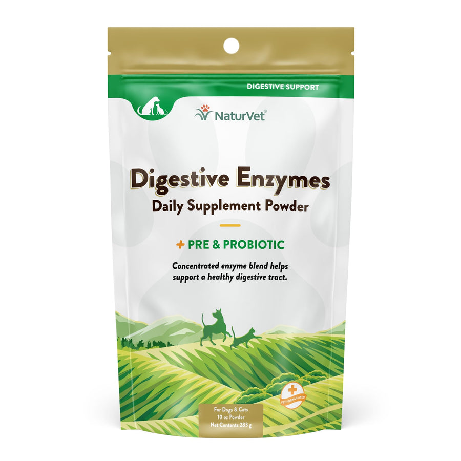 – Digestive Enzymes - Plus Probiotics & Prebiotics – Helps Support Diet Change & A Healthy Digestive Tract – for Dogs & Cats – 10 oz Powder
