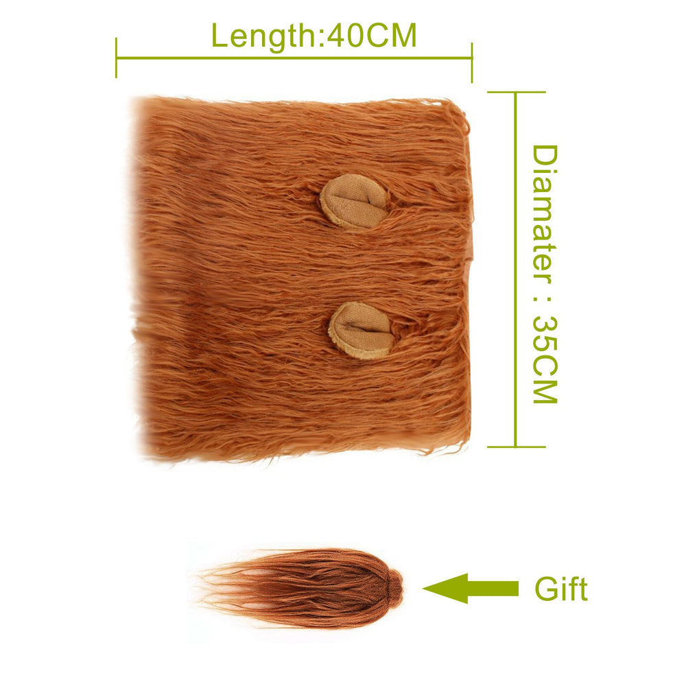 Dog Lion Mane Costume - Pet Wig Clothes for Halloween Party - Lion Wig for Medium to Large Sized Dogs Lion Mane Funny Dogs