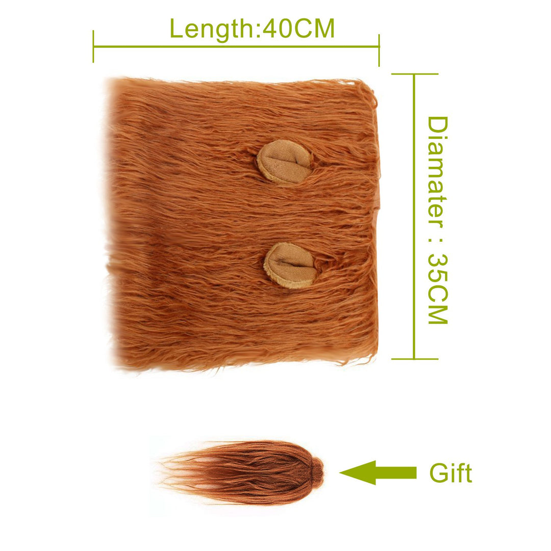 Dog Lion Mane Costume - Pet Wig Clothes for Halloween Party - Lion Wig for Medium to Large Sized Dogs Lion Mane Funny Dogs