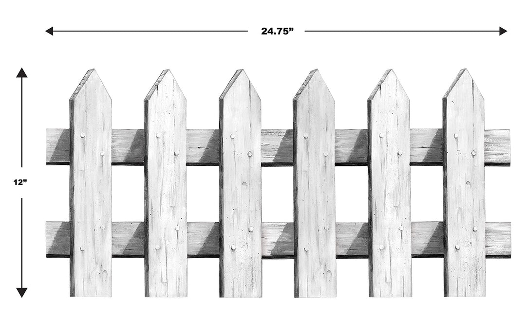 Picket Fence Cutouts Party Accessory (1 count) (3/Pkg)