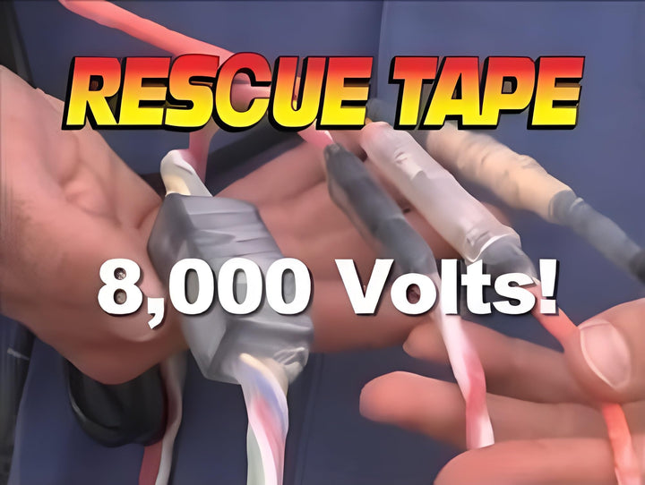 Rescue Tape, Self-Fusing Silicone Tape, Emergency Plumbing Pipe & Radiator Hose Repair, Electrical Insulation, Military Std, 1 x12', Black