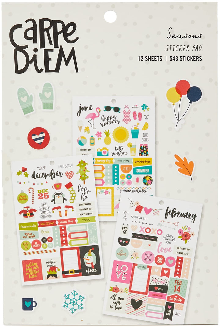 Carpe Diem Seasons Sticker Tablet