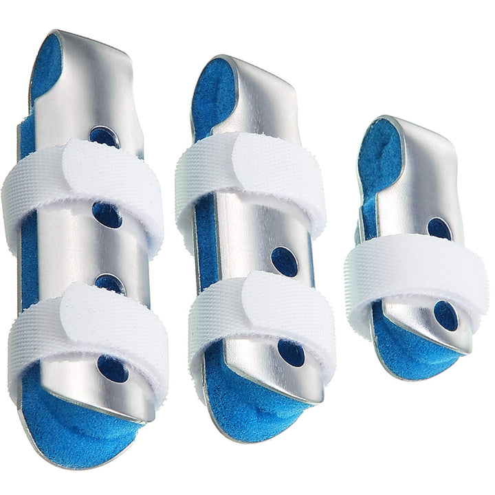 3 Pieces Finger Splint Metal Finger Support Finger Immobilizer for Adults Children Finger