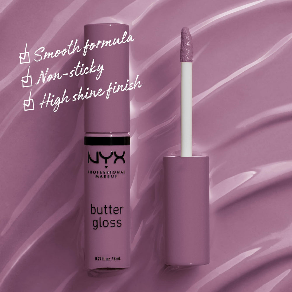 PROFESSIONAL MAKEUP Butter Gloss, Non-Sticky Lip Gloss - Marshmallow (Muted Lilac)