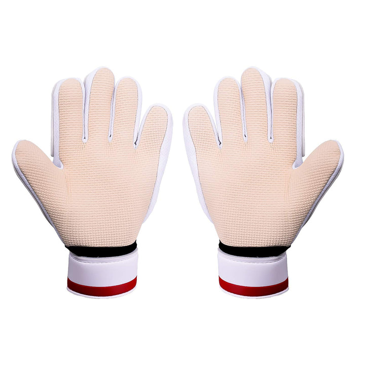 Kids Goalkeeper Gloves, Soccer Gloves with Double Wrist Protection and Non-Slip Wear Resistant Latex Material to Prevent Injuries (Astronaut-White, Size 7)
