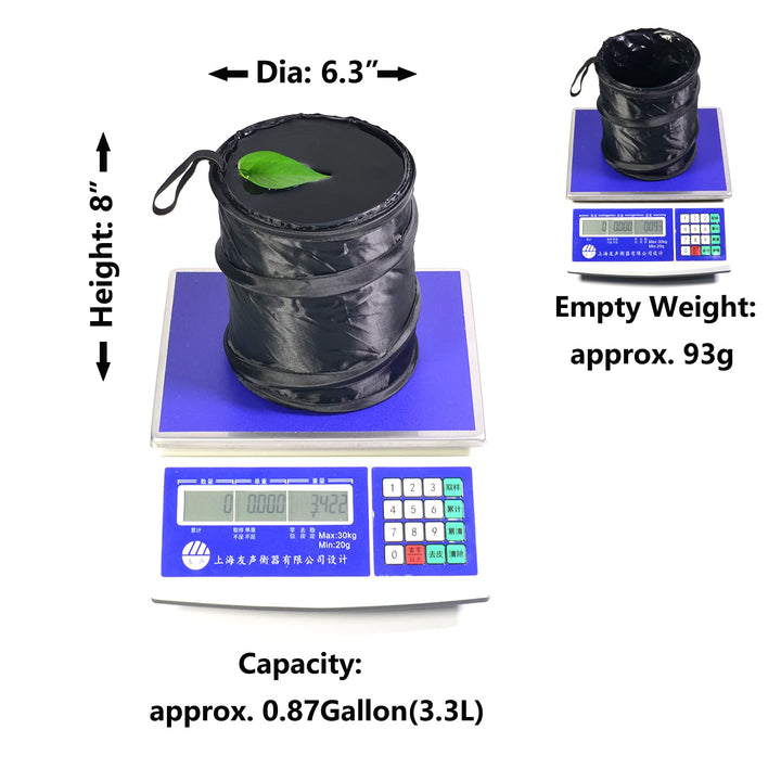 2PCS Pop-up Car Trash Can, Callapsible Trash Bin, Car Waste Bin, Car Organizer, with 2 Layers, 100% Waterproof, Leak Proof Rubbish Bin (2)