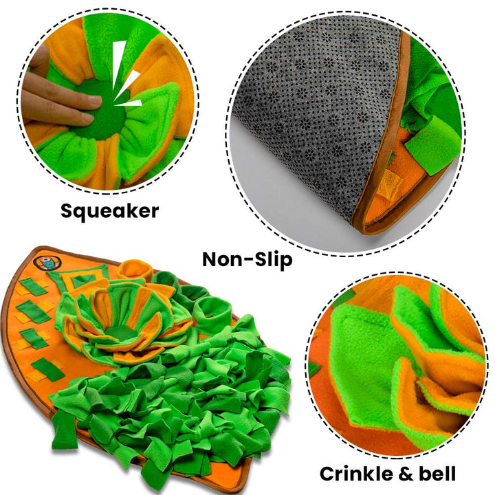 Snuffle Mat for Dogs, Dog Cats Nosework Feeding Mat, Pet Interactive Dog Puzzle Toys Encourages Natural Foraging Skills for Training and Stress Relief