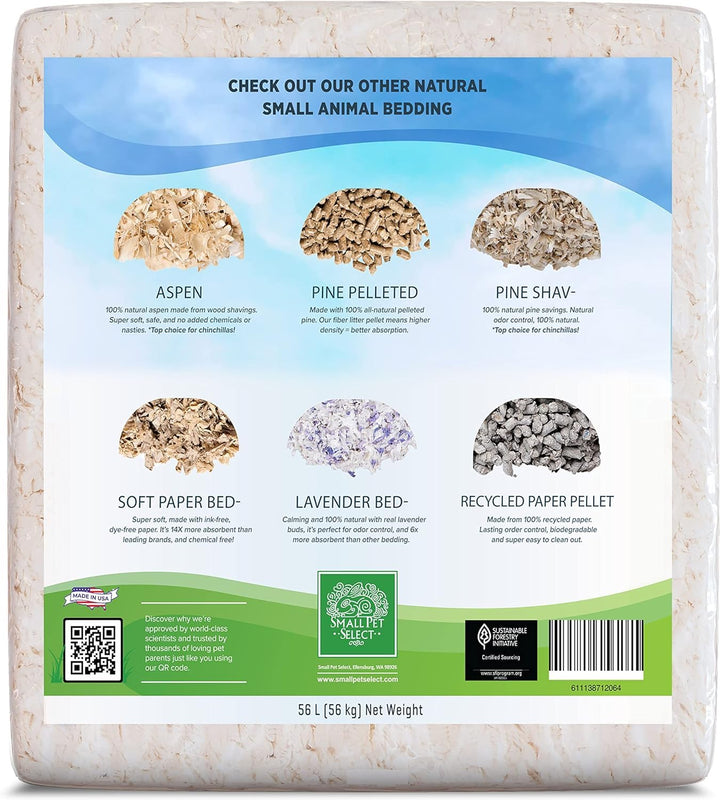 Unbleached White Paper Bedding, 56 L, Model Number: SMWB