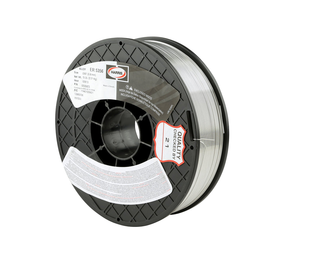 HARRIS 05356F1 5356 Aluminum MIG Welding Wire, 0.035 x 1 lb. Spool