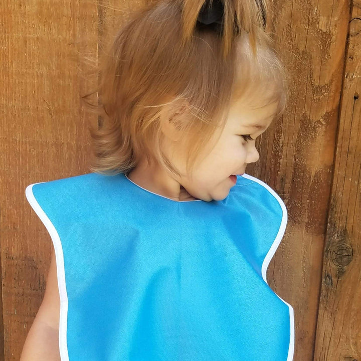 Extra Large Waterproof Bibs Premium Baby and Toddler Bib 4-Pack Gift Set, Double Snap Buttons, Cute Designs for Girls