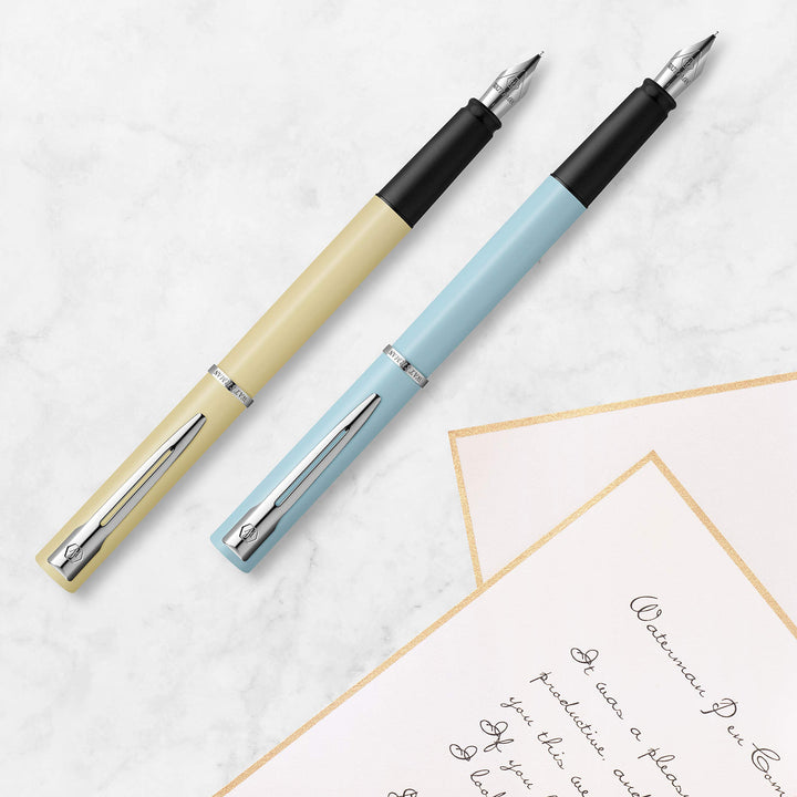 Allure Fountain Pen Blue Lacquer Fine Nib Blue Ink Gift Box