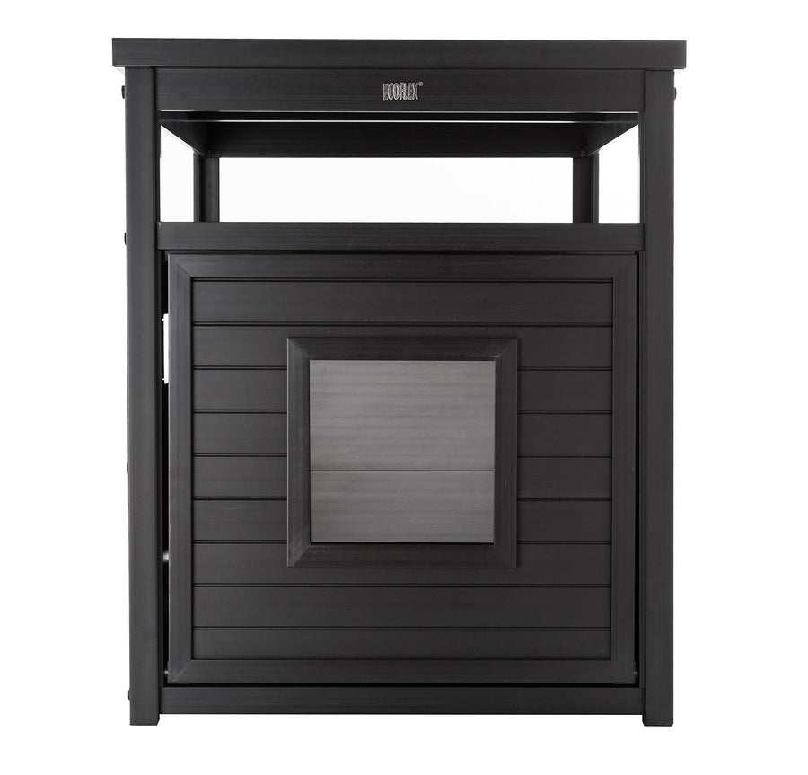 ECOFLEX Jumbo Cat Box Cover and End Table with Litter Box Enclosure and a 10 Year Warranty Hides Unsightly Litter Box made with Moisture & Odor Resistant Composite Material